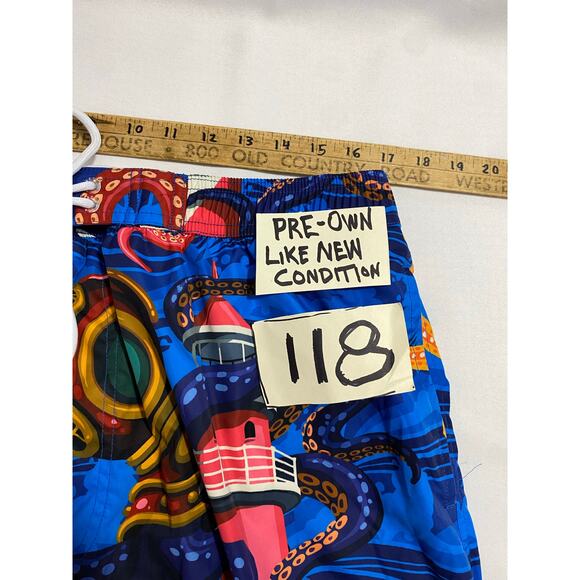 Trunkers Limited Edition Men Swim Trunks Lined Octopus Surf Truck Shorts 2XL - Picture 5 of 9